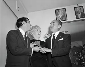 Company Vice President Prints: Jack Warner Kisses Marilyn Monroe