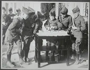 Birthday Prints: Jackie Coogan Cutting Cake at Military Academy