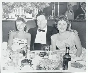 Jackie Gleason with His Two Daughters