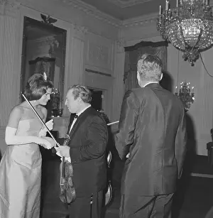 Jackie and John F Kennedy with Isaac Stern