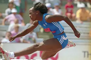 Hurdling Prints: Jackie Joyner Jumping Hurdles During Heptathlon Olympic Trials