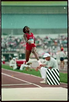 Jackie Joyner-Kersee Tying World Record long Jump