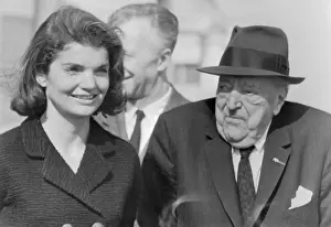 Jackie Kennedy Chatting with Mies Van Der Rohe