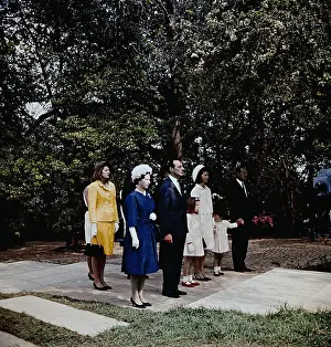 Jackie Kennedy with Daughter and Son at British JFK Memorial