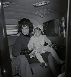 Jackie Kennedy Holding Her Daughter Caroline