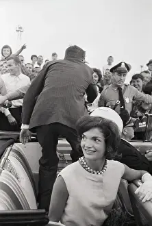 Hyannis Prints: Jackie Kennedy and John F. Kennedy With Supporters