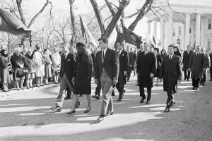 Widow Prints: Jackie Kennedy Leading Funeral Procession