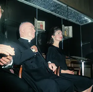 Jackie Kennedy Sitting Next to Francis Cardinal Spellman