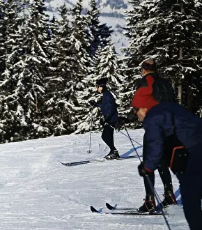 Jackie Kennedy Skiing During Vacation