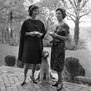 Mclean Prints: Jackie Kennedy Standing With Janet Auchincloss
