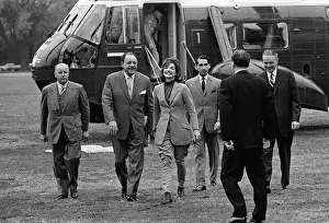Jackie Kennedy Walking with Ayub Khan