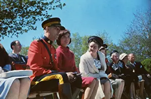 Ontario Prints: Jackie Kennedy Watching Equestrian Performance