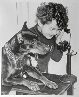 Jackie Merkle and his Dog