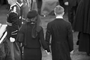 Widow Prints: Jackie And Robert Kennedy at President's Funeral