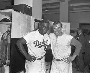 Jackie Robinson and PeeWee Reese