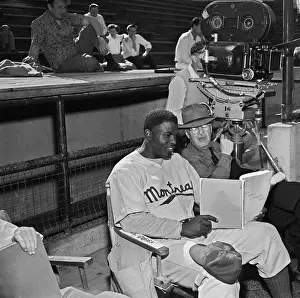 Anaheim Prints: Jackie Robinson Reading Script with Al Green