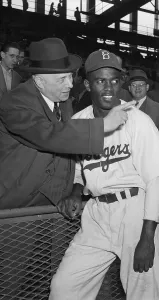 Leibowitz Prints: Jackie Robinson with Samuel Liebowitz