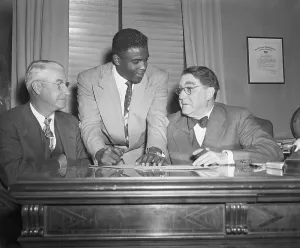 Contract Prints: Jackie Robinson Signing Contract