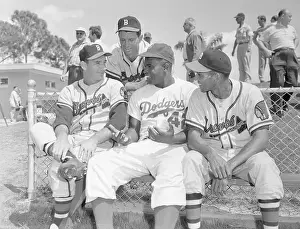 Jackie Robinson with Teammates