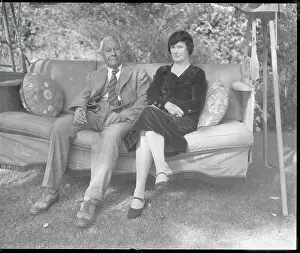 Jackson Barnett Posing with His Wife