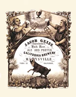 Brewing Prints: Jacob Geiss, manufacturer of bock beer, ale and porter
