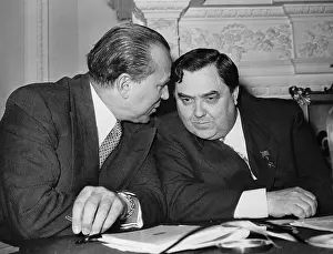 Jacob Malik and Georgi Malenkov Talking