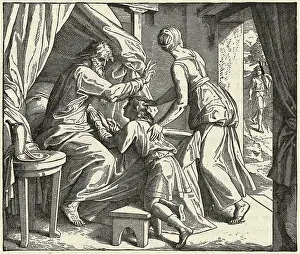 Jacob Taking Blessing from Esau