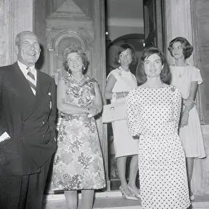 Paul I Prints: Jacqueline Bouvier Kennedy Wearing Dotted Dress