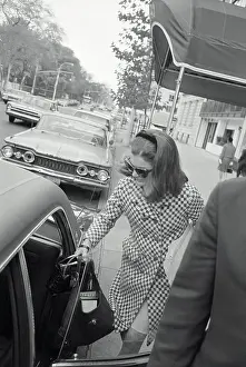 Jacqueline Kennedy Arriving at Automobile