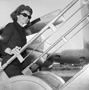 Jacqueline Kennedy Boarding Plane