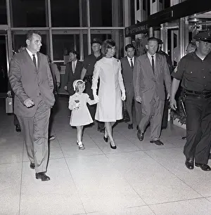 Jacqueline Kennedy And Caroline Kennedy at Airport