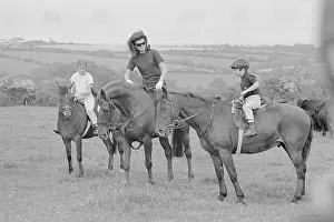 Widow Prints: Jacqueline Kennedy and Her Children Riding Horses