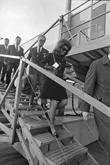 Jacqueline Kennedy Comes Off Of Plane
