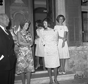 Jacqueline Kennedy Conversing with Queen Fredericia
