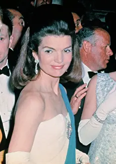 Strapless Prints: Jacqueline Kennedy in Crowd at Debutante Ball