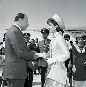 Pakistan Prints: Jacqueline Kennedy Greets Pakistani President