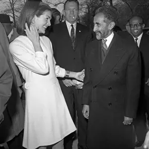 Jacqueline Kennedy and Haile Selassie