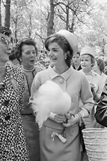 Jacqueline Kennedy Holding Her Cotton Candy