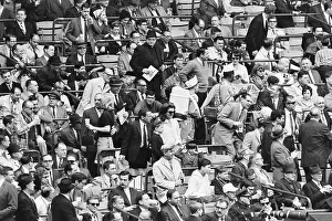 Jacqueline Kennedy and John Jr. at Yankee Stadium