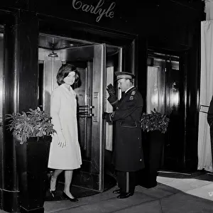 Exiting Prints: Jacqueline Kennedy Leaving Hotel