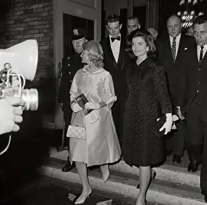 Jacqueline Kennedy Leaving Metropolitan Opera