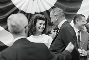Newport News Prints: Jacqueline Kennedy and Lyndon Johnson at Church Services