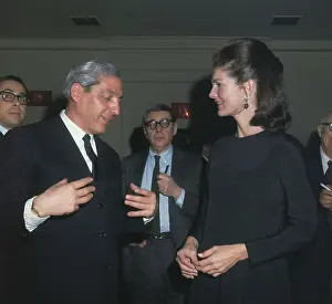 Jacqueline Kennedy Onassis Conversing with Piero Vinci