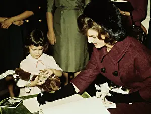 Elegance Endures: The Jacqueline Kennedy Onassis Legacy: Jacqueline Kennedy Onassis Signing Document at Hospital Event