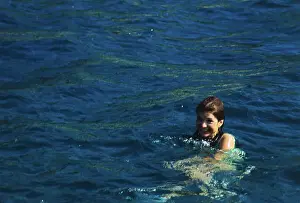 Jacqueline Kennedy Onassis Swimming in Water
