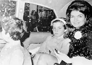 Jacqueline Kennedy Posing with Her Children