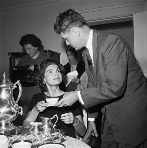 Kindness Prints: Jacqueline Kennedy Pouring Tea for John Foley