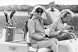 Janet Lee Auchincloss Prints: Jacqueline Kennedy Riding in Golf Cart