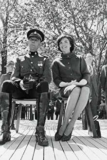 Jacqueline Kennedy Sitting Next to Clifford Harvison