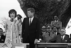 Jacqueline Kennedy Speaking with Support of President Kennedy